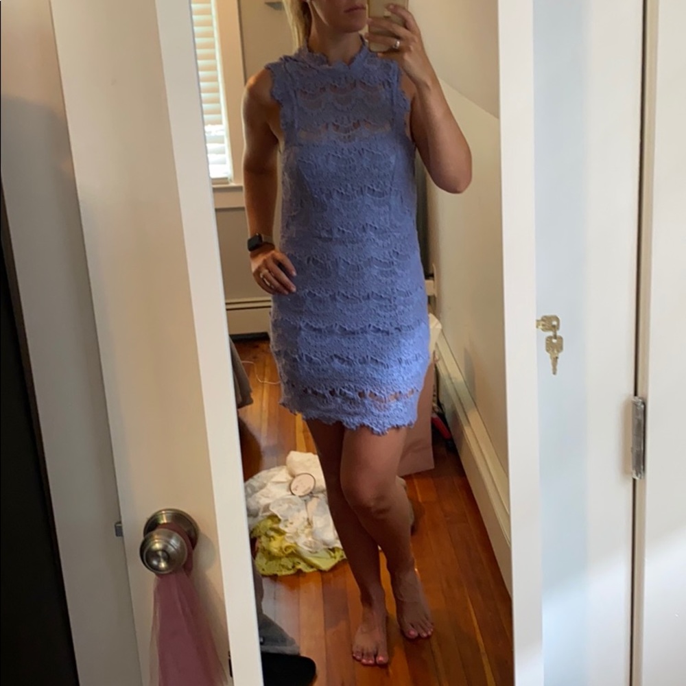 Periwinkle free people dress- worn twice!